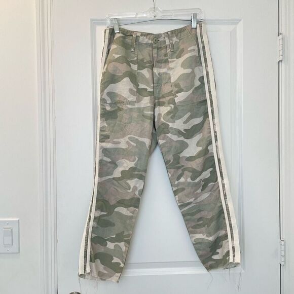 MOTHER Shaker Chop Crop Fray Desert Print Size 28 - Picture 3 of 7